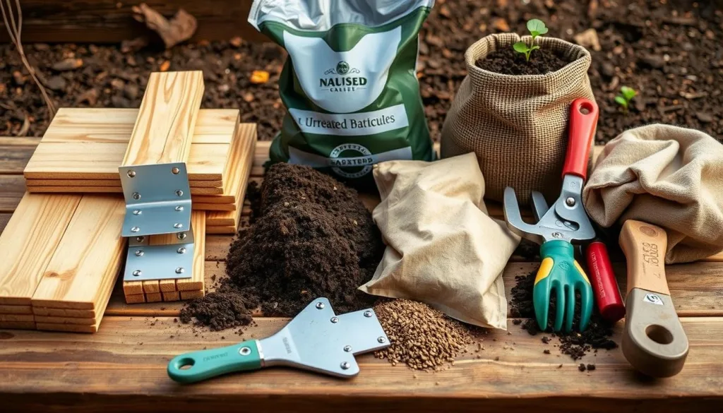 DIY Raised Garden Beds Construction Materials