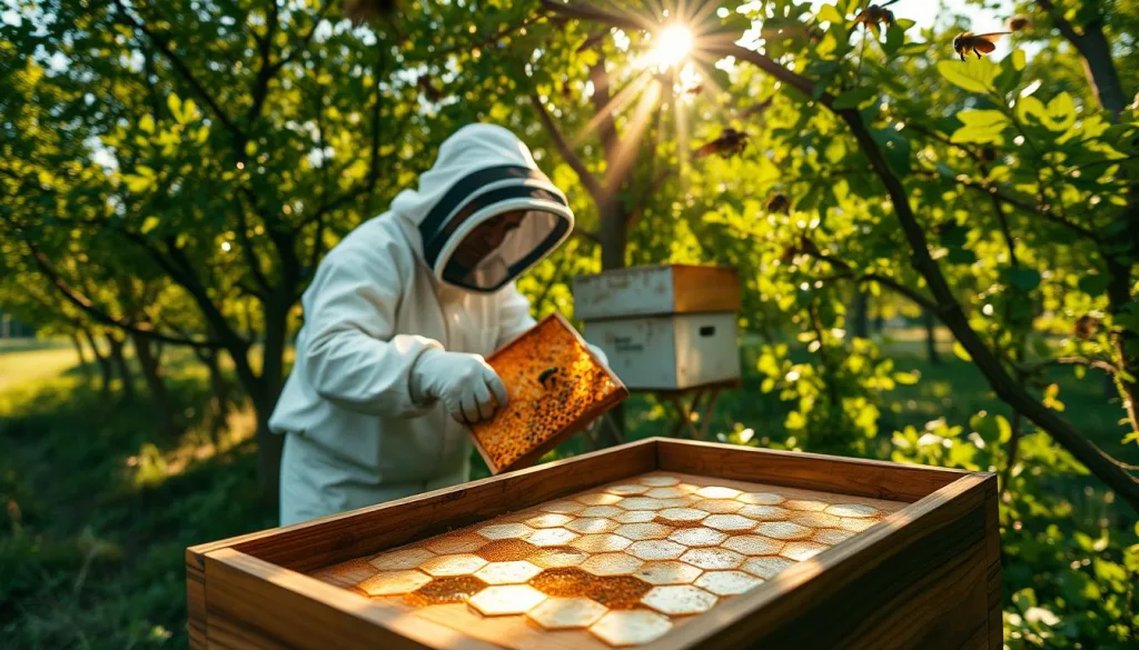 Sustainable Beekeeping Honey Harvesting